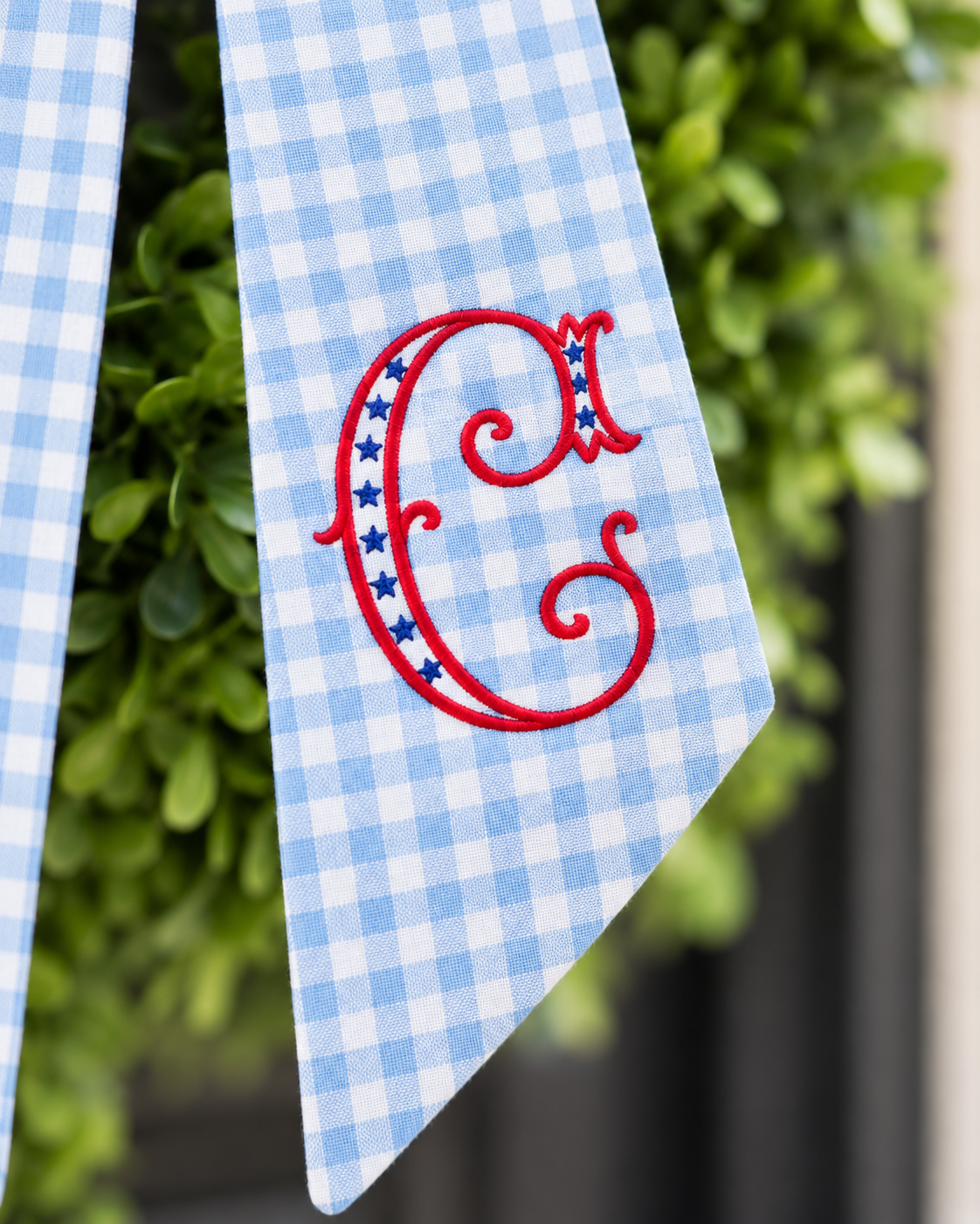 Patriotic Golden Retriever Wreath Sash
