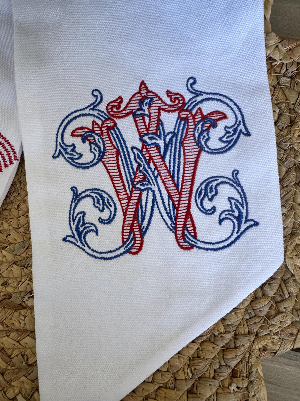 Vintage Vine Patriotic Wreath Sash