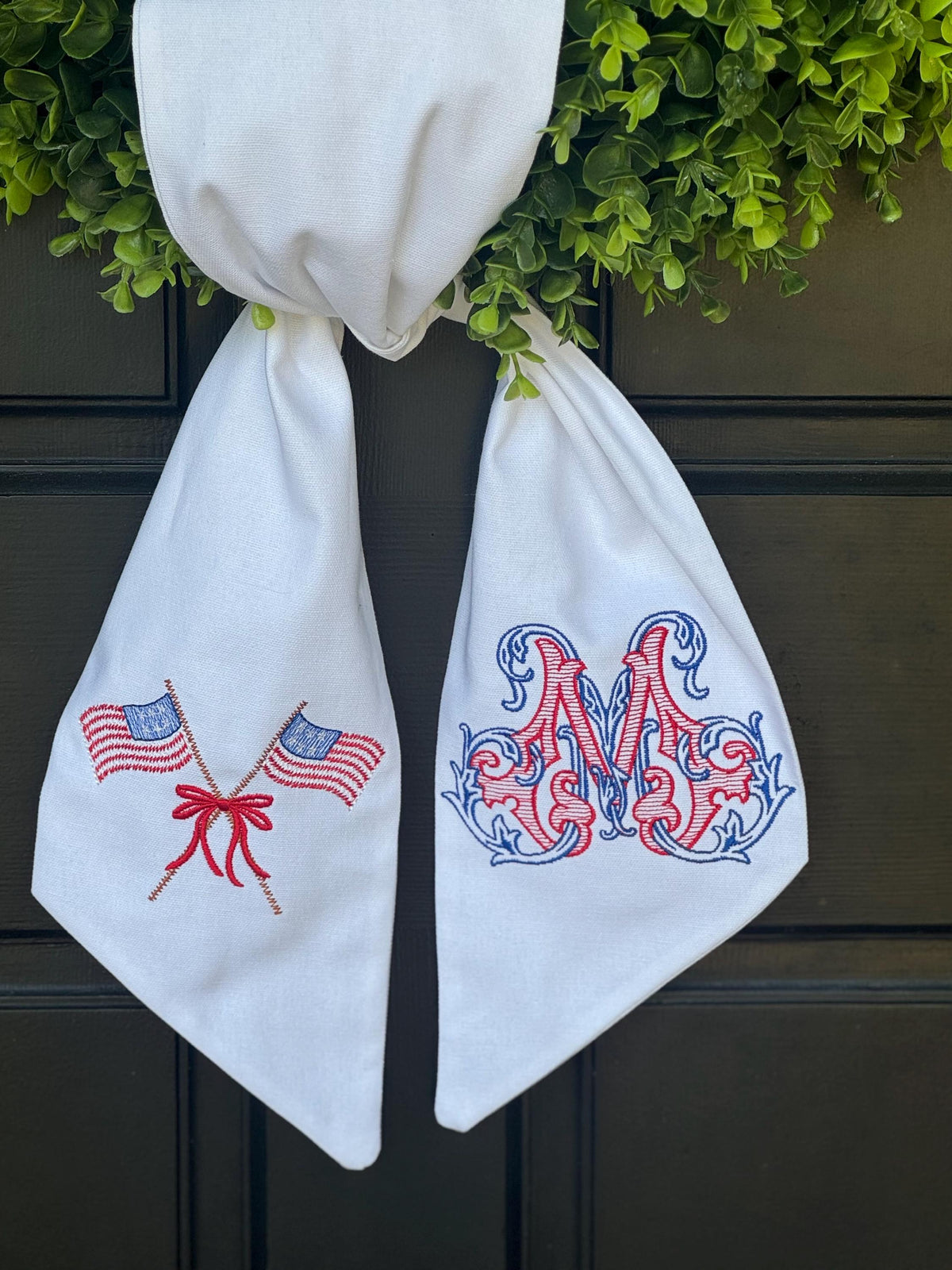 Vintage Vine Patriotic Wreath Sash