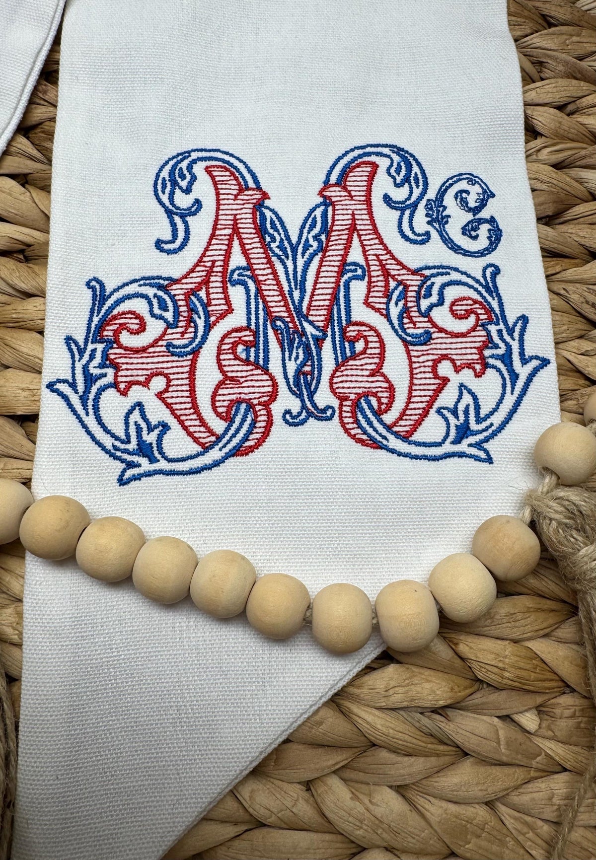 Vintage Vine Patriotic Wreath Sash