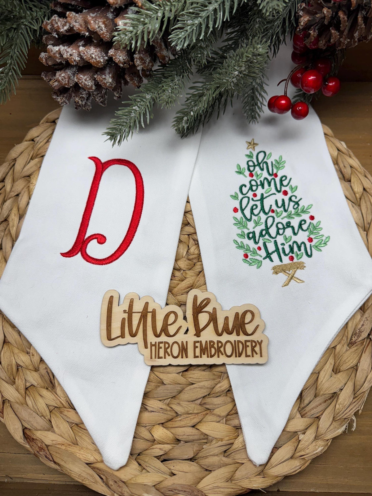 Oh Come Let Us Adore Him Wreath Sash