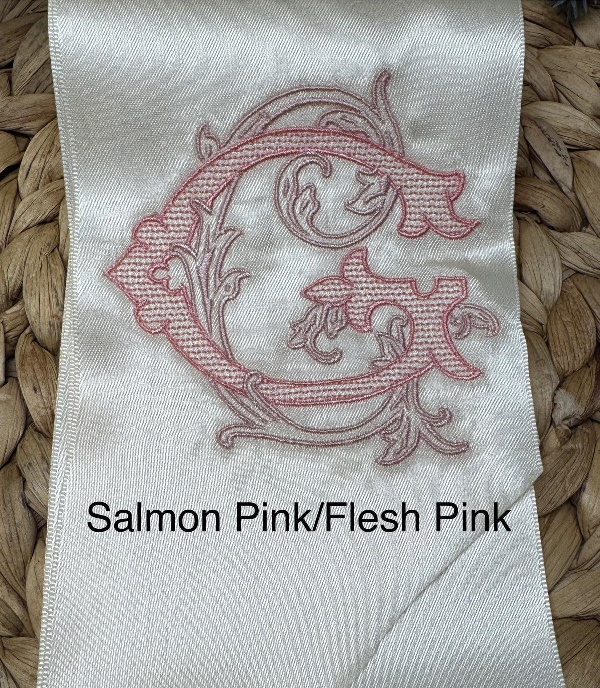 Vintage Vine Satin Bouquet Sash