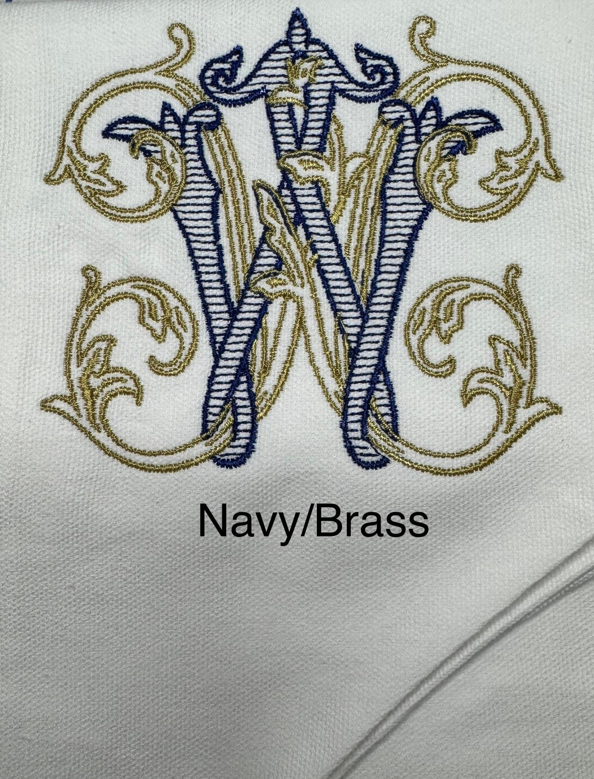Monogram Cross Wreath Sash