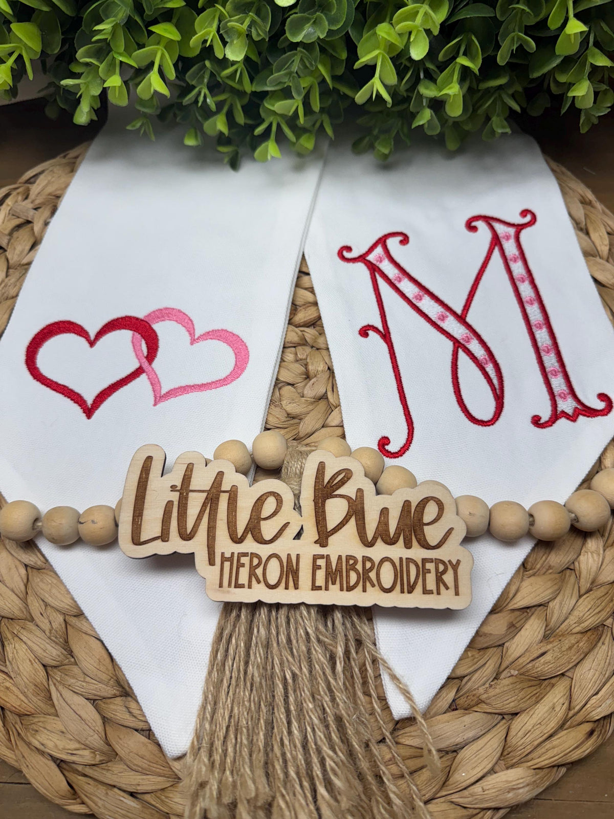 Valentine Wreath Sash