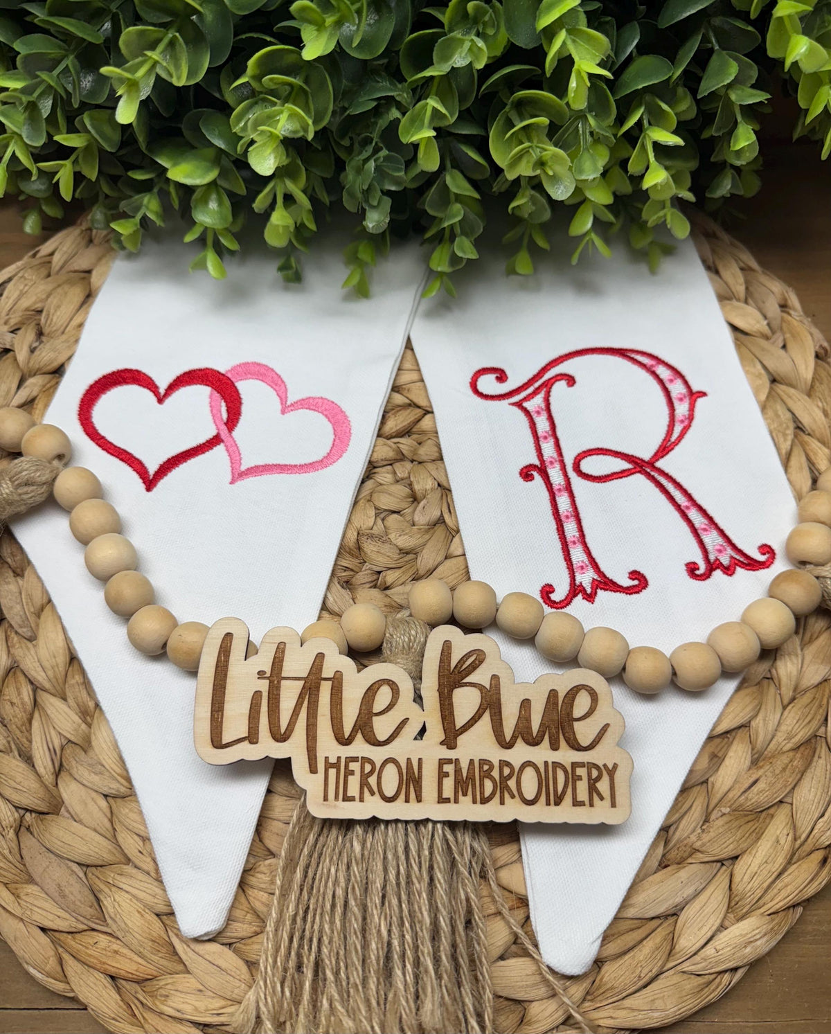 Valentine Wreath Sash