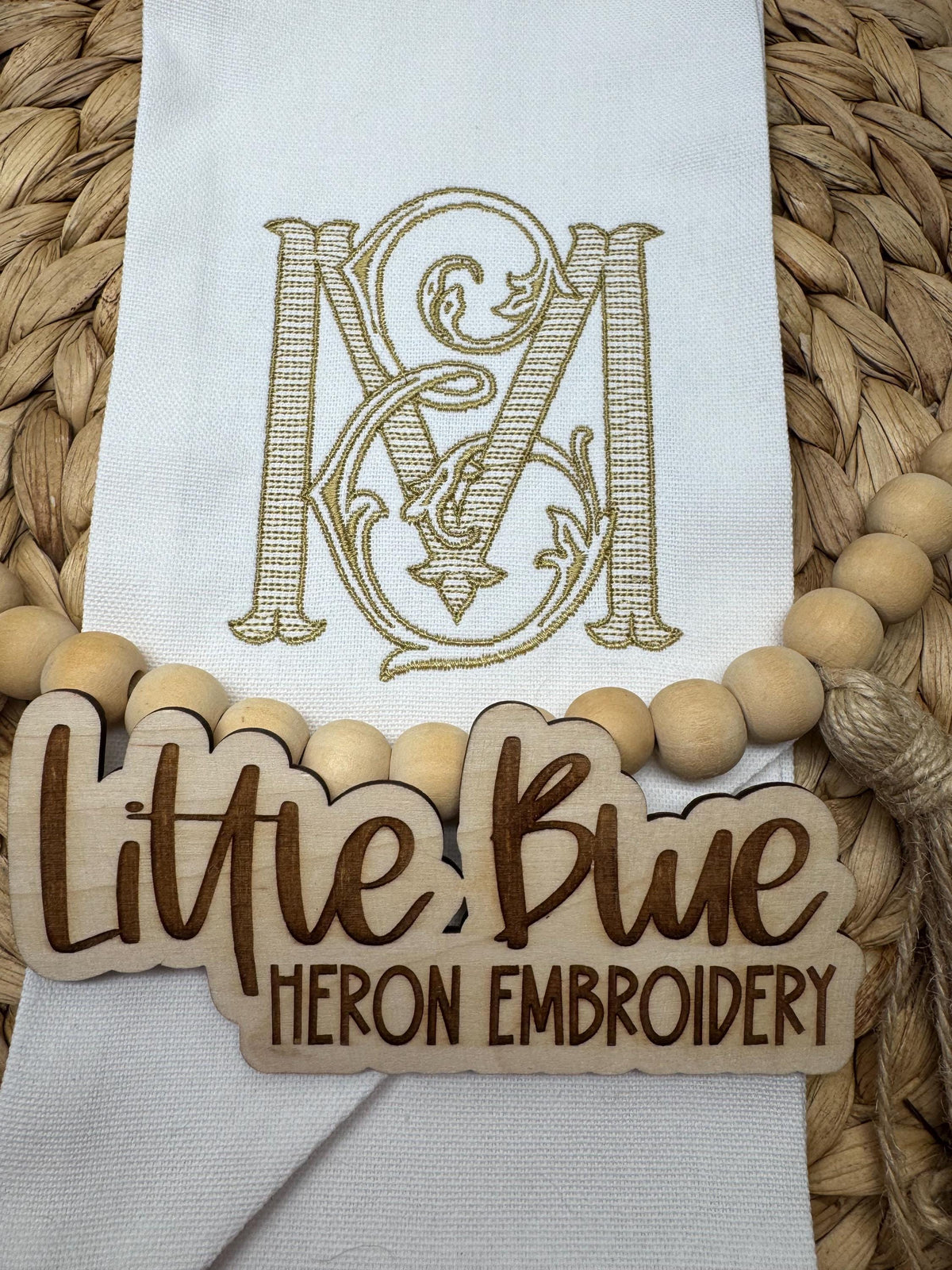 Monogram Wreath Sash: Bride and Groom Interlocking Initials, Engagement Rings Decor - image 10