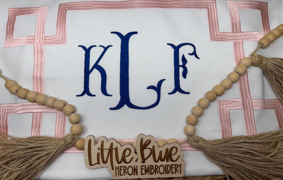 Monogram Pillow Cover