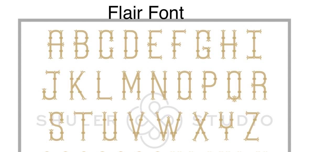 Blue Heron Monogram Wreath Sash