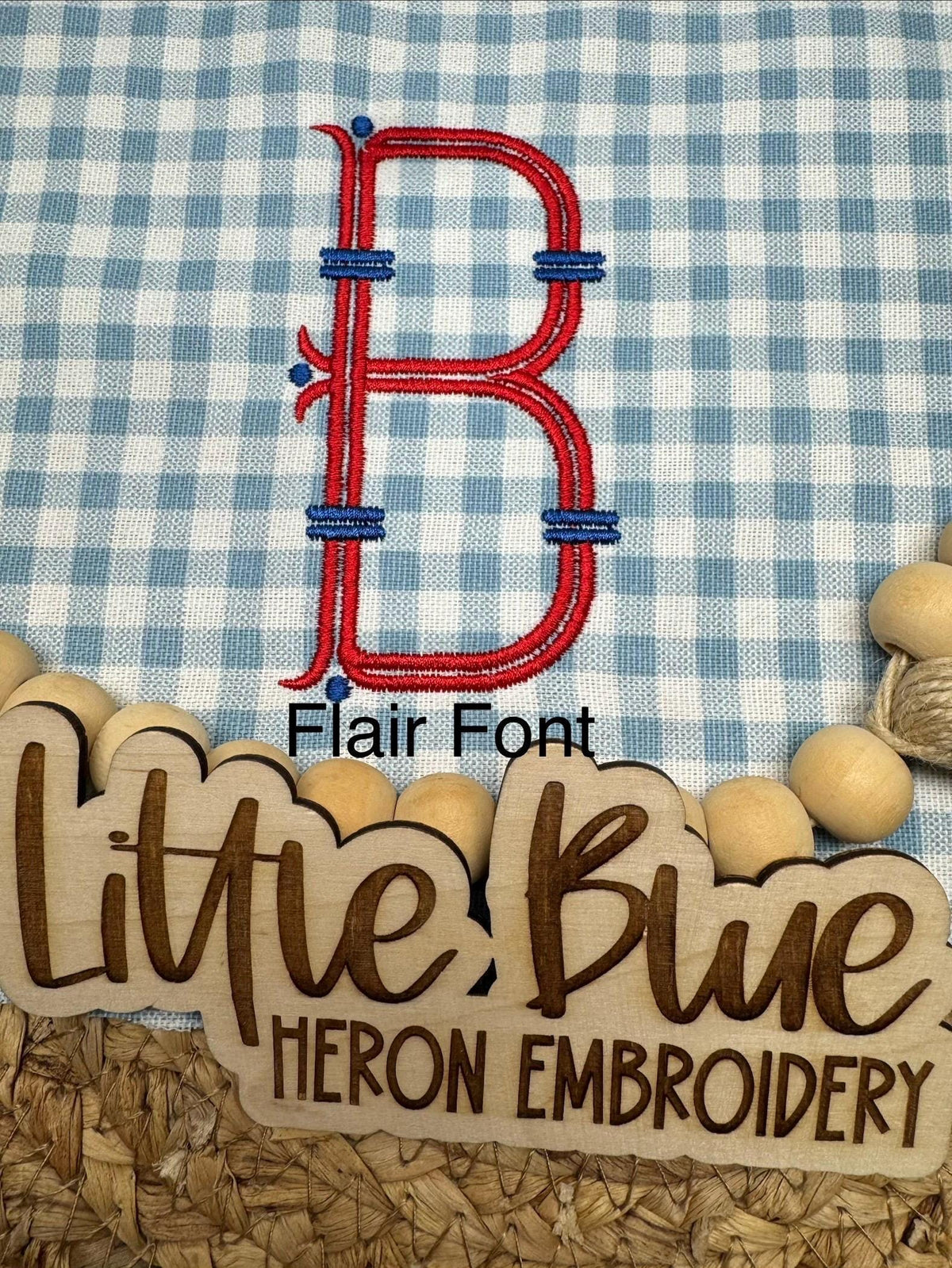 Embroidered Patriotic Dog Wreath Sash, Goldendoodle with Flag, Monogram Door Decor