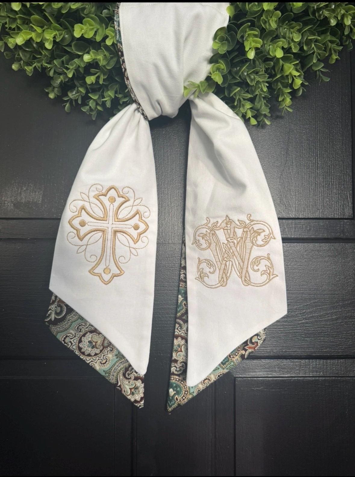 Wedding Wreath Sash