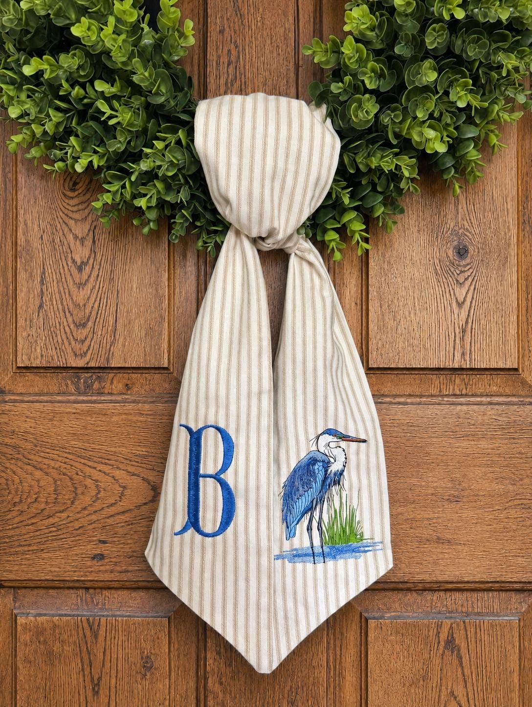 Heron and Crab Wreath Sashes