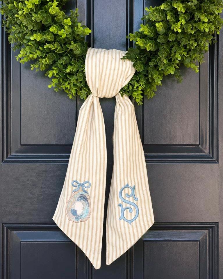 Oyster Wreath Sash