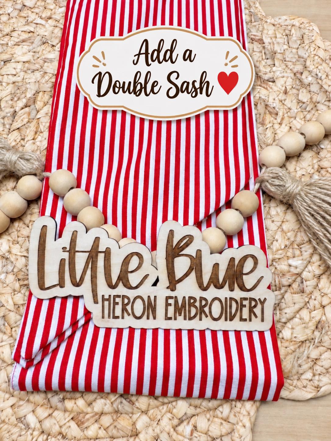 Oh Come Let Us Adore Him Wreath Sash
